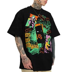 Camiseta gráfica digital de talla grande lisa de manga corta en blanco con estampado personalizado para niños y hombres - Product Image 3