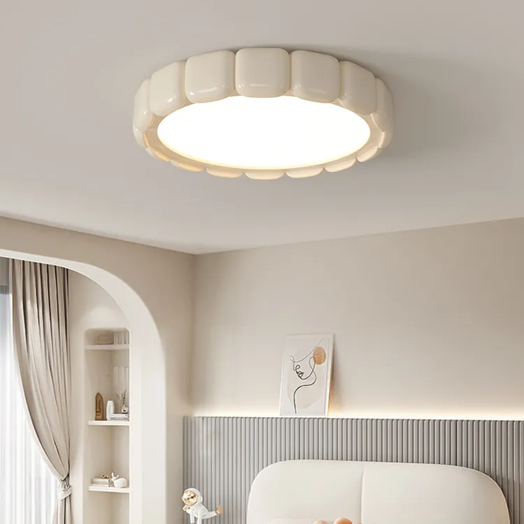 Nordic Cream Slaapkamer Eetkamer Plafond Luxe Lampen Home Decor Moderne Led Minimalistische Plafondlamp Voor Woonkamer
