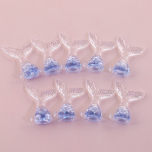 Ocean-themed 3D Crystal Blue Mermaid Tail Pendant For Jewelry Making Acrylic Lampwork Glass Beads <b>Spring</b> 2024 Yiwu Origin - Product Image 2