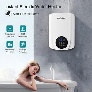 Energy Saving 5500W Instant Electric Water <b>Heater</b> with Pump Touch Control LED Display Tankless Shower <b>Heater</b> 220V - Product Image 1