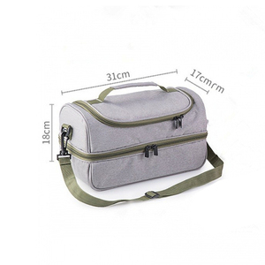 Sac isotherme de pique-nique portable, logo personnalisé, sac isotherme pour déjeuner, sacoche thermique, sac de rangement alimentaire pour l'école - Product Image 3