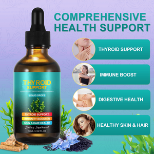 Nouvelles gouttes liquides minérales pour la thyroïde végétaliennes avec Ashwagandha pour le soutien immunitaire et la santé antioxydante, complément alimentaire pour adultes - Product Image 3