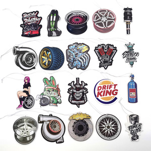 Vente en gros : Accessoires de <span class=keywords><strong>voiture</strong></span> en papier, style JDM Racer, comprenant disque de frein, miroir rétroviseur modifié, pendentif diffuseur d'encens, clip diffuseur de parfum pour grille d'aération - Product Image 5