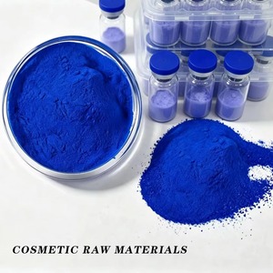 Poudre lyophilisée GHK-Cu, peptide de cuivre bleu réparateur, ingrédient cosmétique pour les soins de la peau GHK-Cu, 1 boîte avec 10 flacons - Product Image 2