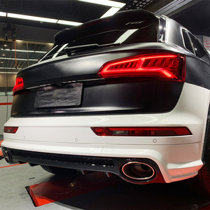 Nouveau pare-chocs arrière Audi Q5 2018-2020 avec découpes pour feux de brouillard, kit de protection de carrosserie pour mise à niveau et rétrofit - Product Image 3