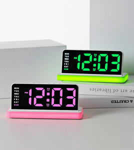 Reloj <span class=keywords><strong>Despertador</strong></span> de Color Caramelo Personalizado de Fábrica, Pantalla Grande, Luz Nocturna, Reloj Simple Multifuncional para Niños - Product Image 6
