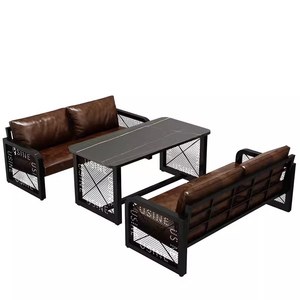 Ensemble de table et chaises de style industriel rétro en fer pour restaurant et <span class=keywords><strong>pub</strong></span> - Product Image 5