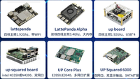 Carte de développement LattePanda Alpha 864s Win10, architecture x86 Windows 10, dissipateur thermique en alliage d'aluminium, écran tactile 7 pouces EDP