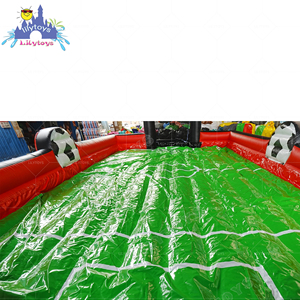 Terrain <span class=keywords><strong>de</strong></span> football gonflable Lilytoys avec buts, arène <span class=keywords><strong>de</strong></span> football en PVC certifiée CE pour l'entraînement des enfants - Product Image 3