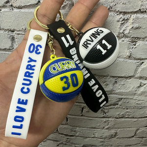 Meilleur Prix Porte-clés 2D en Silicone Créatif et Original, Thème <span class=keywords><strong>Basketball</strong></span> Sportif, Pendentif <span class=keywords><strong>de</strong></span> <span class=keywords><strong>Sac</strong></span>, Ornement <span class=keywords><strong>de</strong></span> Clé <span class=keywords><strong>de</strong></span> Voiture à Personnalité <span class=keywords><strong>de</strong></span> Dessin Animé, Cadeau - Product Image 2