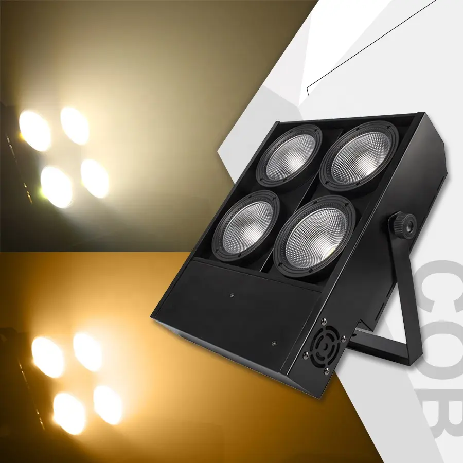 4*100W COB LED PAR blinder khán giả ánh sáng sân khấu trong nhà 4 mắt COB hiệu suất ánh sáng