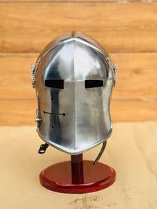 Casque de guerrier médiéval authentique en acier, armure durable pour collection et costume de festival Renaissance - Product Image 4
