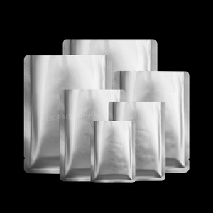 사용자 정의 실버 Doypack 플라스틱 식품 보관 가방 지퍼 잠금 알루미늄 호일 포장 가방 - Product Image 5