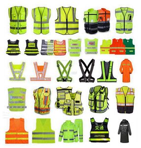 Chaqueta para exteriores Chaleco reflectante Chaleco DE SEGURIDAD Correa Seguridad Camisa de manga larga Cuello Polo Camiseta Diseño Perro Chaqueta para exteriores - Product Image 1