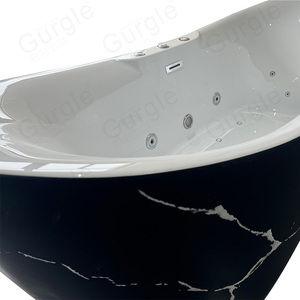 Gran oferta, villa de interior y exterior para el hogar, forma ovalada, atleta adulto, terapia relajante, chorros de aire hidráulico, bañera de masaje de burbujas - Product Image 3