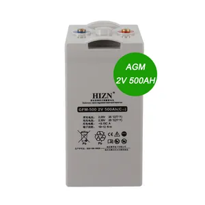 Huizhong Power AGM storage battery 2V 500AH batteria a ciclo profondo per uso domestico in vendita calda