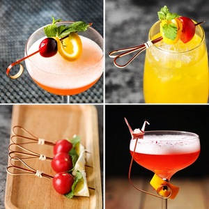 Ventes Directes d'usine Bambou Boucle Brochettes Pics Pics Alimentaires Décoratifs Fruits - Product Image 6