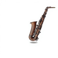 Ehrman Earl Mann Professional Alto Saxophone-Brass Body Antique Copper Finish Red Drop E Model