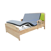 Modernes Pflegebett mit Fernbedienung, Verstellbar und Hebbar, 340 kg Tragkraft für Senioren und Menschen mit Behinderung, Metallrahmen