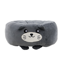 Dessin animé tatami maison futon japonais animal coussin rond coussin de sol chambre paresseux reine rond épaissi tapis japonais en peluche