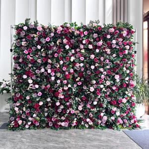 Pared de Flores Tridimensional con Capas, Rollo de 8 pies x 8 pies, Decoración para Bodas y Fiestas - Product Image 1