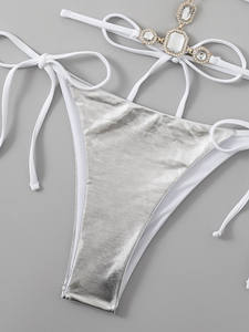 Viviblook Z305ST02 Traje de Baño Nuevo para Mujer, Bikini de Dos Piezas con Tanga, Conjunto de Bikini Halter, Traje de Baño para Mujer - Product Image 5