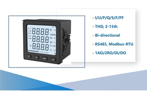 Medidor de Energía Multifunción RS485 LNF96EY V/A/P/Q/E D, Medidor de Energía LNF96EY-CMJK, Medidor de Energía Multifunción RS485 LNF96EY V/A/P/Q - Product Image 3
