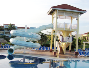 Thương Mại Aqua Chơi Thiết Bị Khu Nghỉ Mát Khách Sạn Tùy Chỉnh Trượt Nước Sân Sau Hồ Bơi Ống Trượt FRP Cong Trượt Nước - Product Image 3