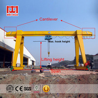 Mini-grue portique 1t 2t 3t à poutre simple, équipement de levage pour construction extérieure et intérieure, grue portique télécommandée à vendre