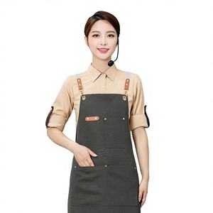 Delantal de Lona Impermeable, Resistente al Aceite y Antiincrustante, con Impresión por Transferencia Térmica, Unisex, para Salones de Belleza y Peluquerías, de Longitud Media - Product Image 1