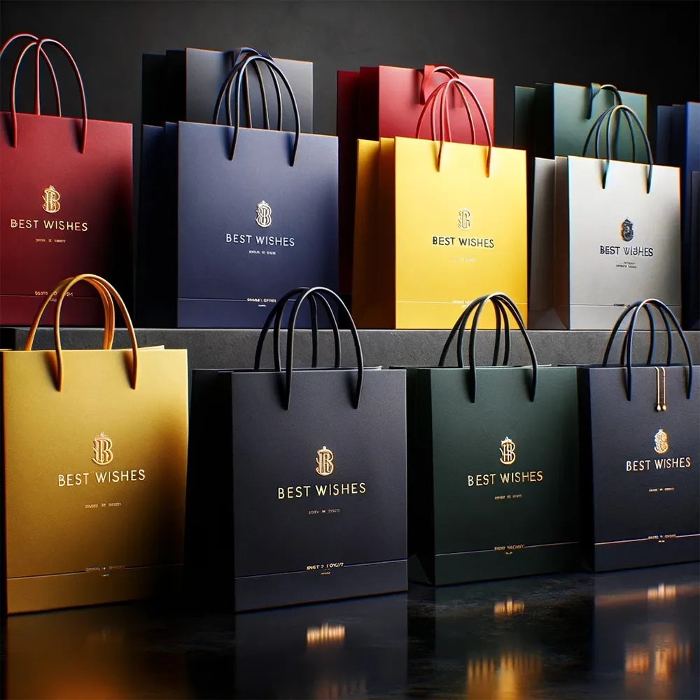 Lipack Wholesale Custom Printed Logo Luxury White Paper Bag Retail Boutique Shopping Gift Paper Bags With Your Own Logo