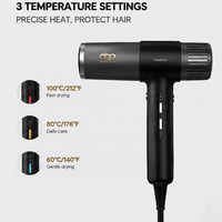 Sèche-cheveux ionique compact 2000W haute vitesse pour voyages, camping-car, hôtel et usage domestique
