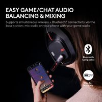 Headset Gaming Nirkabel Multi-Platform Logitech G Astro A50 + Base Station untuk PS5/Xbox/PC: Pengalih Audio PLAYSYNC 2.4GHz BT
