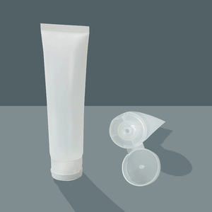 Cosmetic <b>Plastic</b> <b>Tubes</b> Frosted Flip Top Transparent Packaging For Facial Cleansers And Lotions 50Ml 100Ml 120Ml - Product Image 4