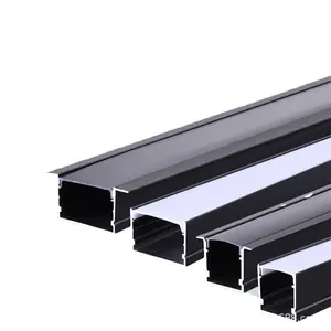 Fabrika kaynağı LED çubuk profil ışık alüminyum profil beyaz PC kapak kabine dolap ışığı şerit alüminyum profil