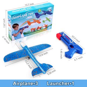 Pistola de Juguete Lanza Aviones de Espuma, Unisex, Edades 14+, Juego de Aviones Electrónicos de Alta Velocidad, Azul, Verde, Naranja - Product Image 3
