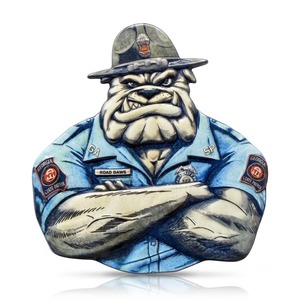 Moneda Conmemorativa Metálica Personalizada OEM Impresa en 3D de Bulldog de la Patrulla Estatal de Georgia Road Dawg - Fabricante de Monedas Conmemorativas - Product Image 1