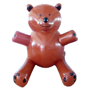 Pallone Gonfiabile in PVC a Forma di Orso Cartone Animato per Feste all'Aperto, Impermeabile e Durevole, Decorazioni per Eventi con Ventilatore Elettrico - Product Image 1