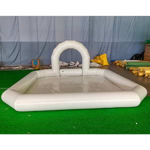 Piste de karting gonflable pour courses de drift, idéale pour les fêtes en extérieur, avec parois en PVC renforcé pour les adolescents pilotes. - Product Image 3