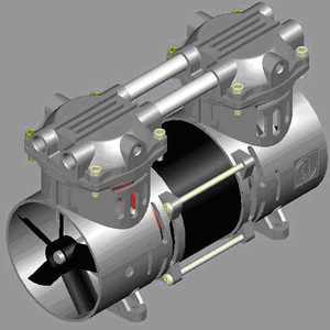 Compresseur d'air à faible consommation et à sortie stable, compatible avec les machines à oxygène, pour réservoir d'eau - Product Image 3