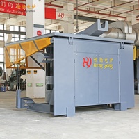 Horno de Inducción de 1T para Fundir Chatarra de Hierro y Aleaciones, para la Fabricación de Acero de Alta Calidad, Precio de Fábrica