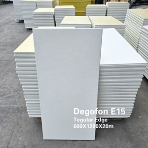 Haute Performance Usine Directe Stonewool Plafond Carreaux Plâtre De <span class=keywords><strong>Paris</strong></span> Moule 600*600 pour Hôpital École Suspendu Grille - Product Image 3