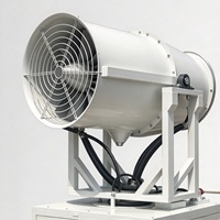 Pulvérisateur de brouillard d'eau léger de 30 m avec mobilité facilitée pour le contrôle de la poussière sur les petits chantiers de construction