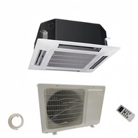 Climatiseur Commercial à Cassette Plafondienne, Unité Fan Coil, Télécommande, Écran Tactile LCD, Personnalisable, Économe en Énergie, 12000 BTU