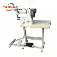 Machine à coudre industrielle à entraînement direct par ordinateur, avec alimentation automatique en huile, grande bouche et bras haute, pour cuir, chaussures et sacs