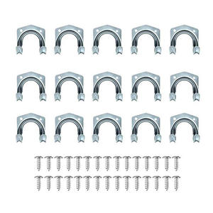 Crochets de rangement en acier inoxydable 7 cm à fixer au mur, porte-outils de jardin multi-usages poli, capacité de charge 13 kg - Product Image 2