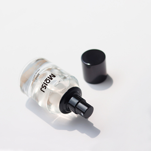 Chai xịt nước hoa thủy tinh tròn 30ml, có thể tùy chỉnh, trống, kèm nắp đen - Product Image 3