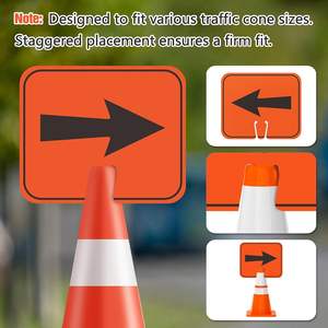 สินค้าขายดีลูกศรจราจรทางอ้อมกรวยทิศทางสำหรับกีดขวางถนนป้ายก่อสร้างกลางแจ้ง - Product Image 5