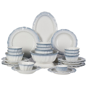 Nuovo Set di Stoviglie in Ceramica Sottosmalto 2026, Stile Nordico, Adatto al Microonde, <span class=keywords><strong>Piatti</strong></span> e Ciotole <span class=keywords><strong>Blu</strong></span> per Casa e Hotel - Product Image 5