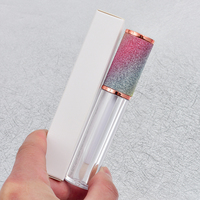 Tubes de brillant à lèvres en gros pour fabricants, tubes de brillant à lèvres 5ml avec bijoux, diamants et strass, tubes de brillant à lèvres transparents